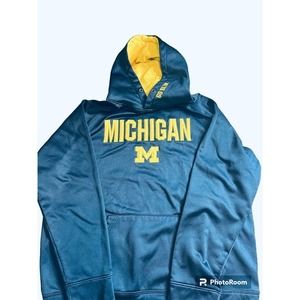 Vintage Blue Michigan Hoodie On Colosseum Tag
